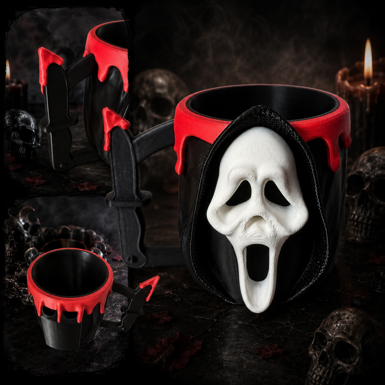 Ghost Face Ice Cream Pint Holder