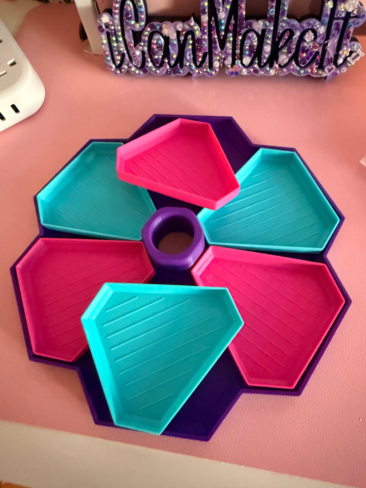 6 tray rhinestone holder