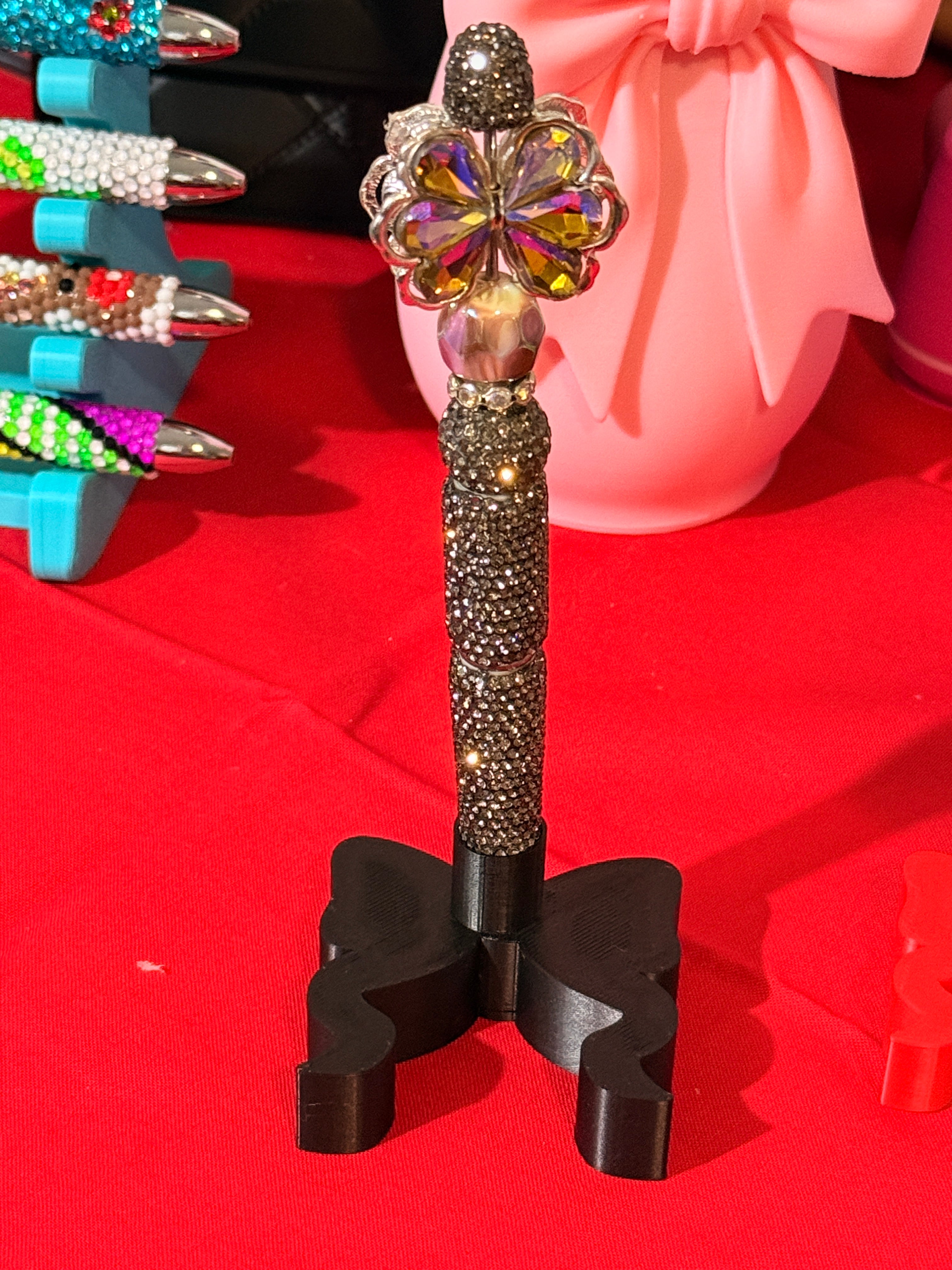 Pre Rhinestoned pen stand -LARGE