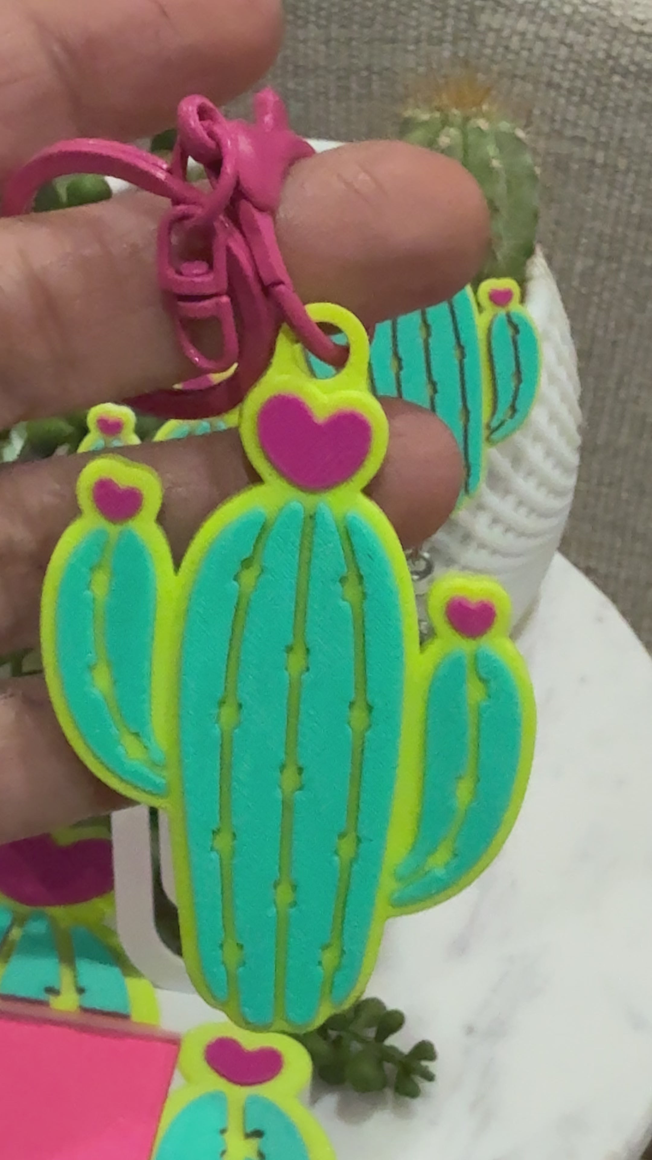 6 Piece Cactus desk set